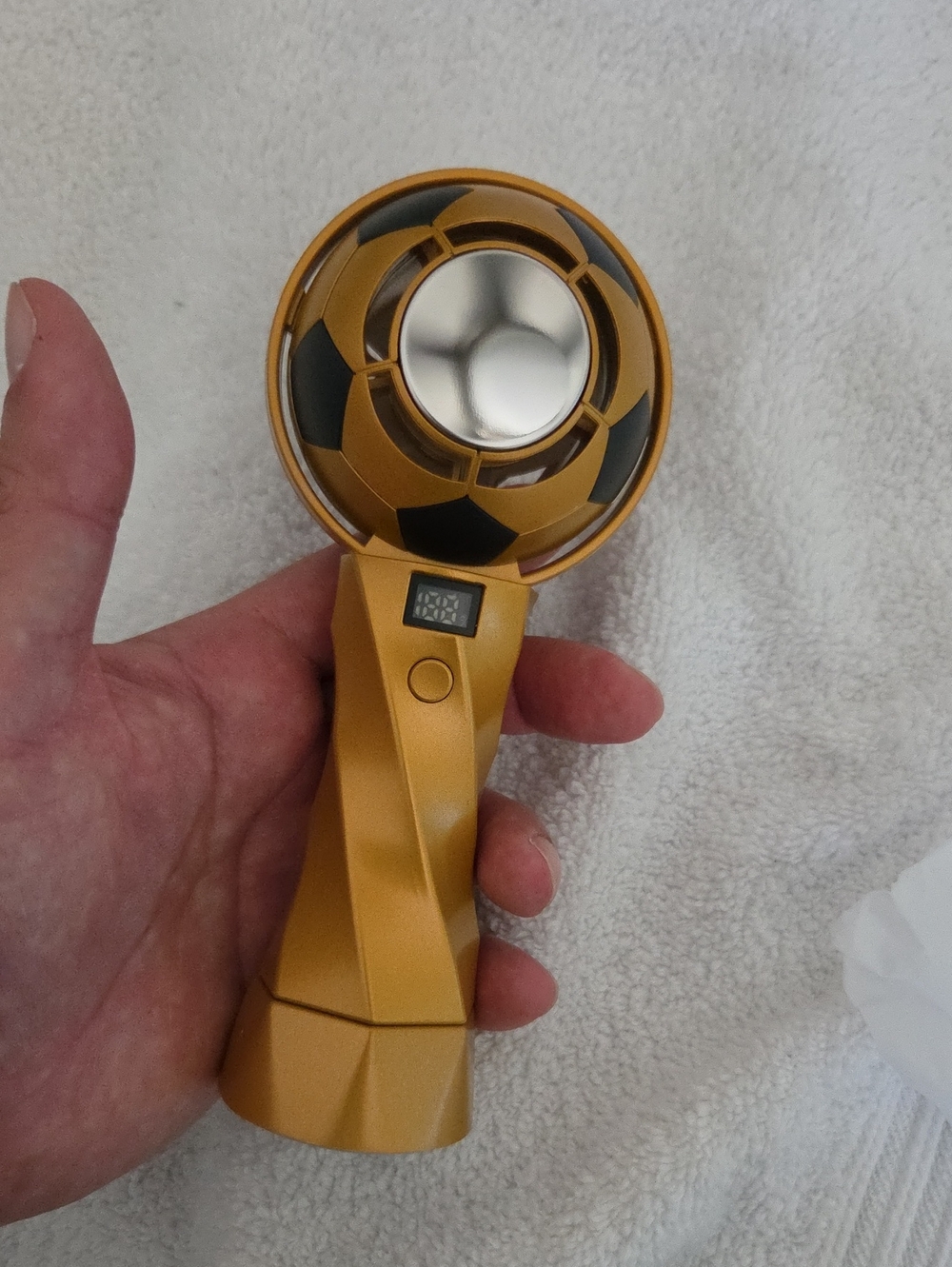 High-Speed Portable Handheld Fan - Gold - Picture 6 of 7